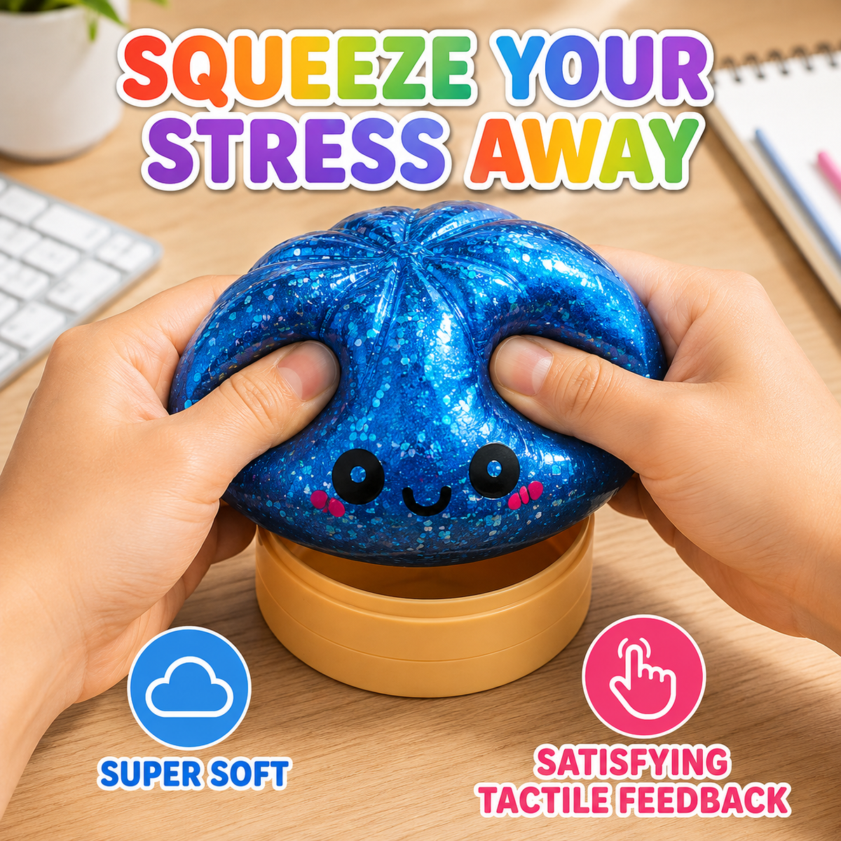 Cute Sugar Bun Mystery Squishy Blind Box Glitter Dumpling Stress Relief Sensory Toy for Kids 3 Plus Slow Rising Fidget Toy with Mini Steamer Random Styles Surprise Gift for Boys Girls Desk Accessory Party Favors
