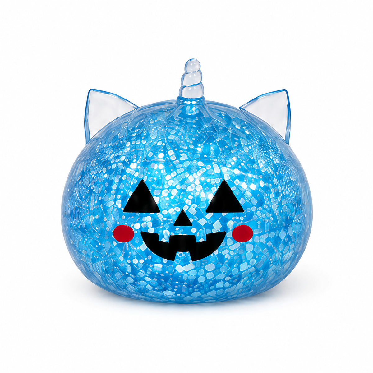 Halloween Mystery Squishy Blind Box Glitter Fidget Toy Cute Pumpkin Face Squeeze Ball Sensory Toy For Kids Boys Girls Trick Or Treat Party Favors Stress Relief Desk Accessory Random Styles