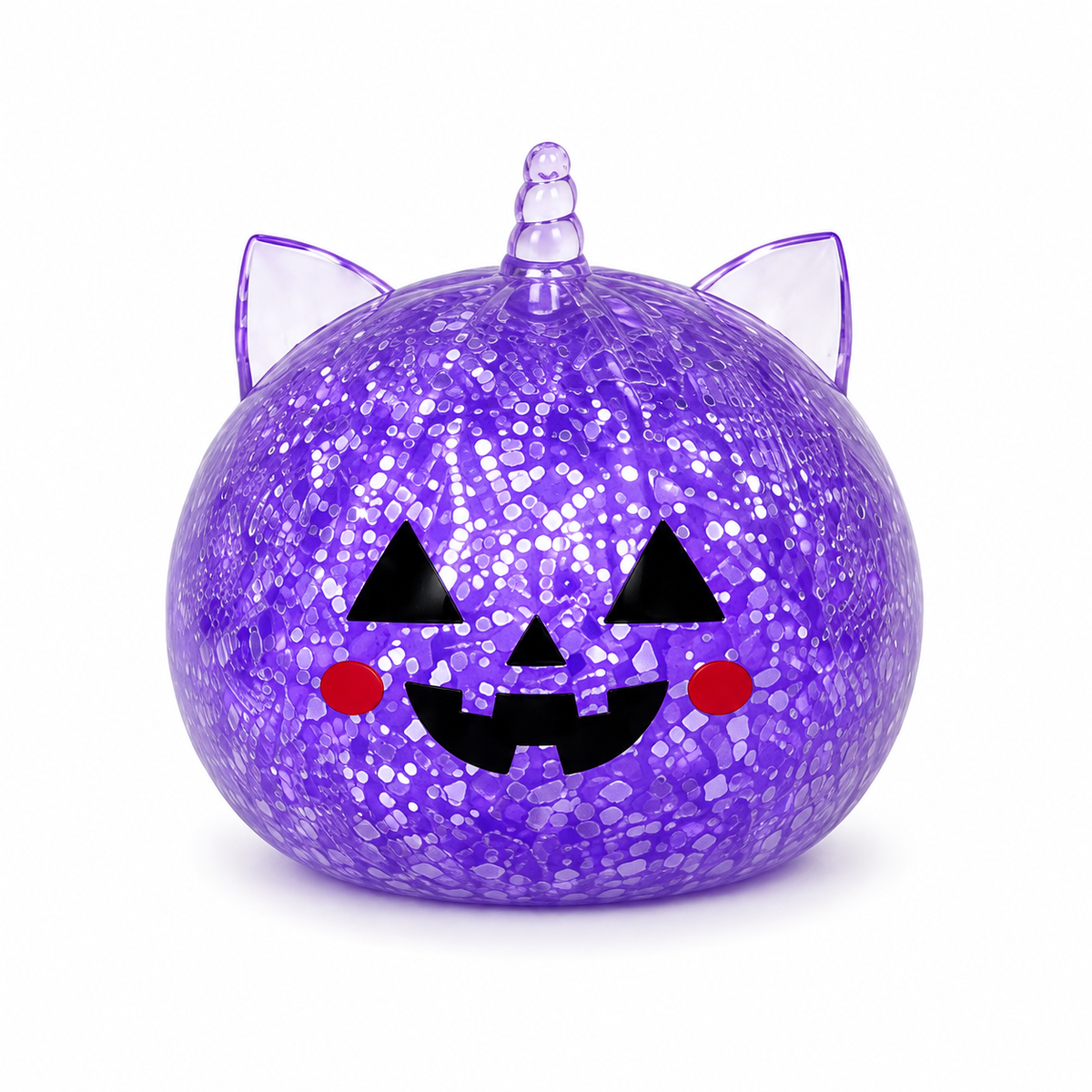 Halloween Mystery Squishy Blind Box Glitter Fidget Toy Cute Pumpkin Face Squeeze Ball Sensory Toy For Kids Boys Girls Trick Or Treat Party Favors Stress Relief Desk Accessory Random Styles