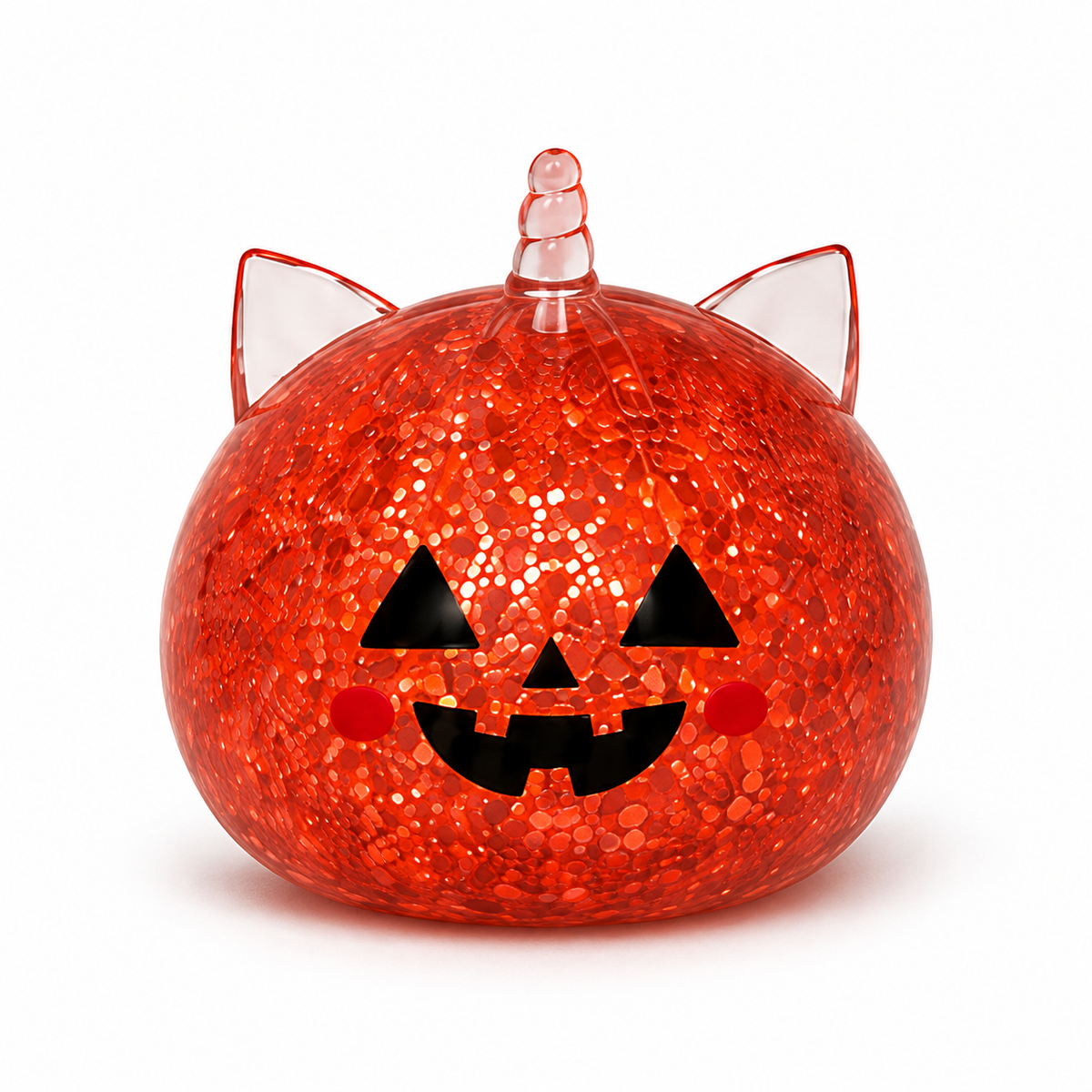 Halloween Mystery Squishy Blind Box Glitter Fidget Toy Cute Pumpkin Face Squeeze Ball Sensory Toy For Kids Boys Girls Trick Or Treat Party Favors Stress Relief Desk Accessory Random Styles