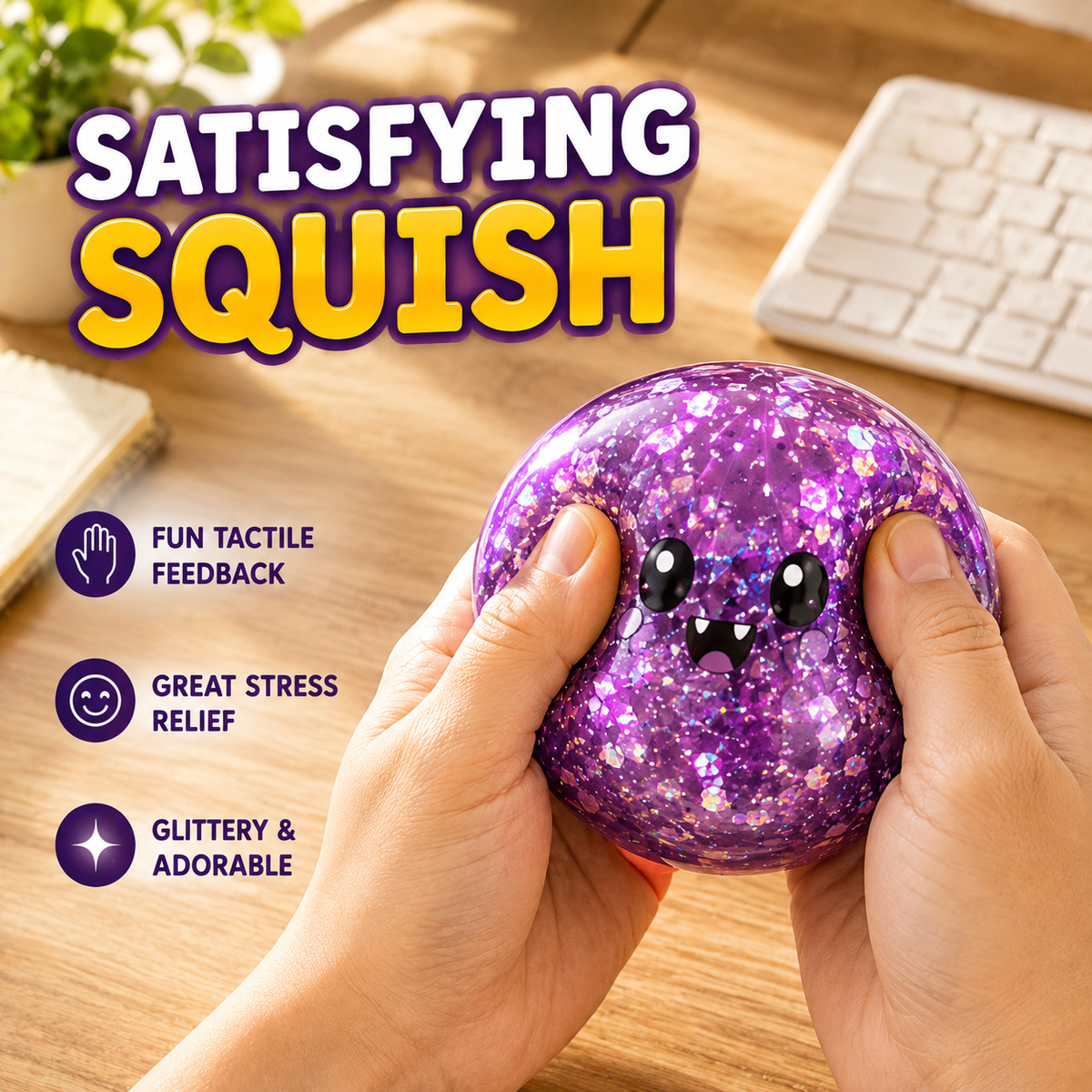 Halloween Mystery Squishy Blind Box Glitter Squeeze Toy Cute Pumpkin Ghost Eyeball Stress Relief Sensory Fidget Toy For Kids Boys Girls Trick Or Treat Party Favors Desk Accessory Random Styles